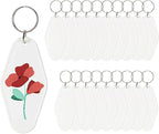 Yoption 20pcs Blank Motel Keychain Bulk by Yoption