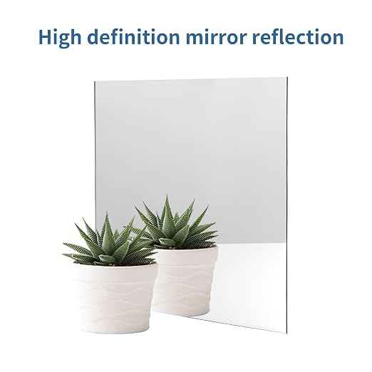 5 Pack 12x12 Inch Sliver Mirrored Acrylic Sheets, 1/8 in | Mirror Acrylic Sheet - Image 4