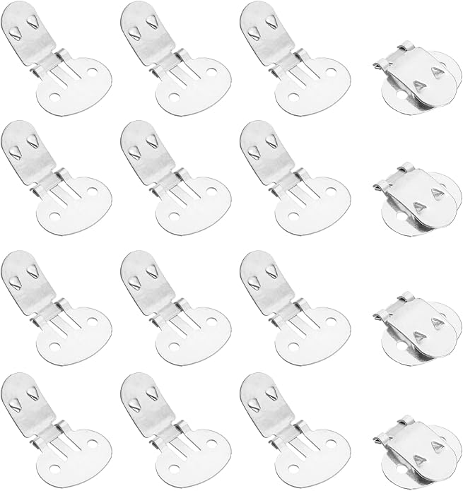 Stainless Steel Flat Blank Shoe Clips, Flat Blank Shoe Clips Bulk Supplies by YELARXI