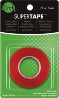 iCraft SuperTape Strong Double Sided Permanent Double-sided Adhesive 1/4" x 6 by iCraft