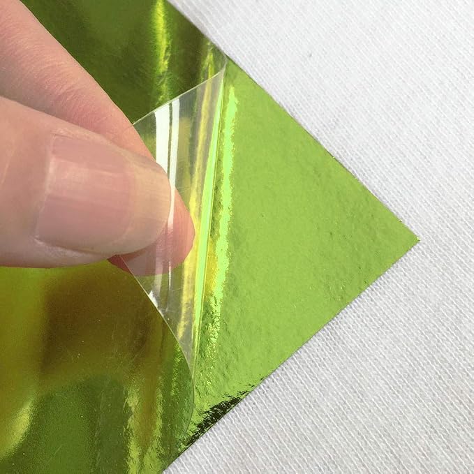 Lime Green Foil HTV Heat Transfer Vinyl - Image 2
