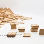 XYSMZM 200 Pcs Wood Blank Letter Tiles, Blank Wooden Pieces | Wooden Blank - Image 3