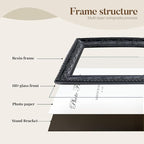 Cuspin Gothic Picture Frame Set of 2, Vintage Ornate Black Resin Frames - Image 7