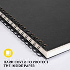 CONDA 9"x12" Sketch Book Set, 2 Pack, 120 Sheets, Spiral Bound Marker Pad - Image 2