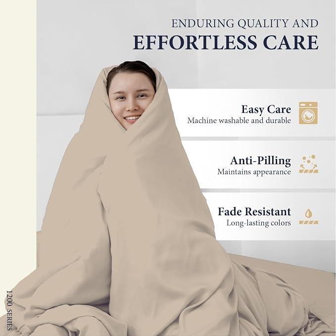 100% Egyptian Cotton King Size Sheets Set - Image 7