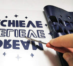 guangyintong Heat Transfer Vinyl Navy Blue HTV Rolls, Glossy Surface HTV Vinyl - Image 4