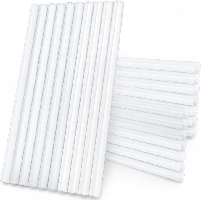 Manarty Clear Hot Glue Sticks Full Size, 0.43" Dia x 8" Long Hot Melt Craft by Manarty