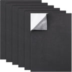 BENECREAT 6 Pcs 5mm Thick Self Adhesive Foam Sheet 8.3x11.8 Inch Black Non-Slip by BENECREAT