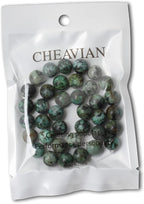 35PCS 10mm Natural African Turquoise Stone Gemstone Round Loose Beads - Image 5