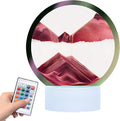 rysnwsu Moving Sand Art Picture Round Glass 3D Deep Sea Sandscape in Motion by rysnwsu