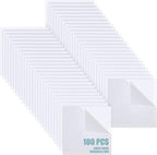 Pangda 100 Pcs 4'' x 4'' Clear Acrylic Sheets Squares Acetate Sheets by Pangda