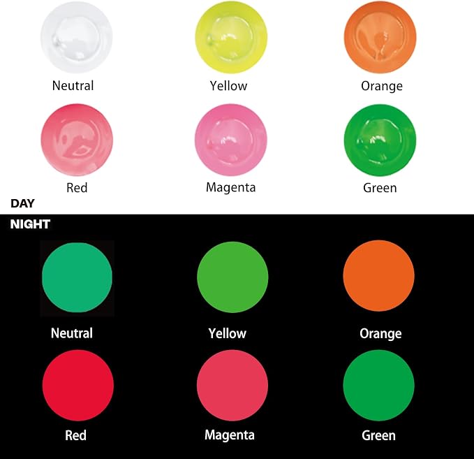 Artecho Glow in the Dark Acrylic Paint Set – 6 Colors x 11ml | Non-Toxic - Image 4