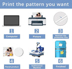 80PCS Sublimation Magnet Blanks Round Bulk Produnts 40 Pcs Sublimation Blanks - Image 4