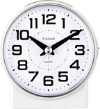 Tinload 4.3" No Ticking Analog Alarm Clock, Silent Readable by Tinload