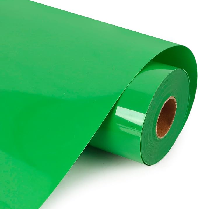 RENLITONG Fruit Green Iron on Vinyl 12Inch by 15ft Roll HTV by RENLITONG