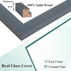 RPJC 4x6 Picture Frames Made of Solid Wood High Definition Glass - Image 7