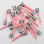 25pcs Mix Nozzles Square Orange Epoxy Adhesive Mixing Nozzle Tip Resin Mixer - Image 8