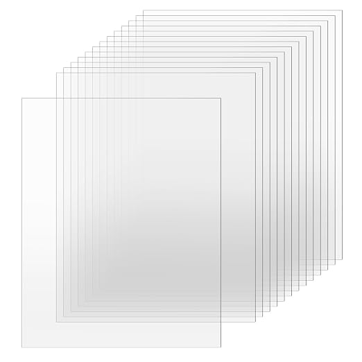 TKOnline 14 PCS Plexiglass Sheets, Invitations, Poster Frames Plastic Board by TKOnline