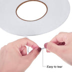 Tatuo 2 Rolls Double Sided Foam Tape 1/8 Inch by 50 Feet White PE Foam Tape - Image 5