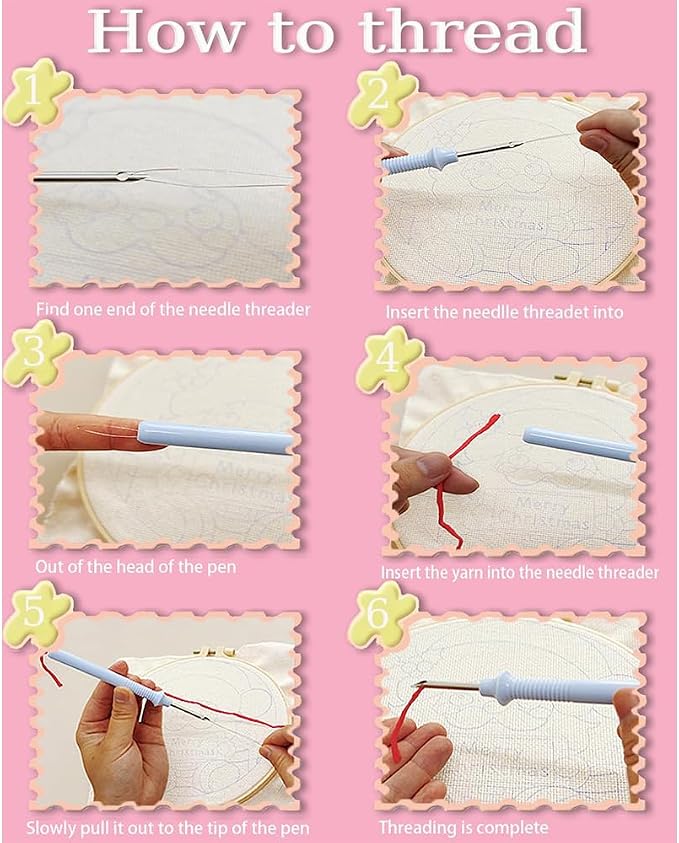 Punch Needle kit, Colorful Animal Punch Needle Kits - Image 6