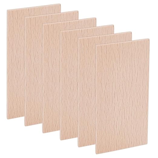 OLYCRAFT 6Pcs Unfinished Beech Wood Sheets 2.2mm Thick Unfinished Craft Wood by OLYCRAFT