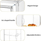 Attelite Pastry Display Case, 2 Pack 4 Layers Adjustable Clear Bread Box - Image 5