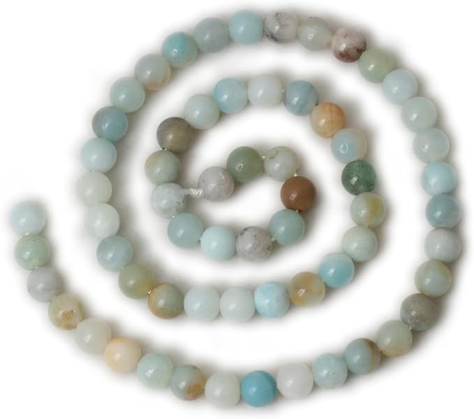 60PCS 6mm Natural Mix Color Amazonite Gemstone Round Loose Beads Stone Beads - Image 2