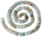 60PCS 6mm Natural Mix Color Amazonite Gemstone Round Loose Beads Stone Beads - Image 2