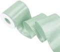 Sage Green 4 Inch Continuous 15 Yards Satin Wired Ribbon by Simplegoal