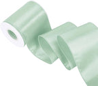 Sage Green 4 Inch Continuous 15 Yards Satin Wired Ribbon by Simplegoal