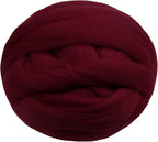 JeogYong Needle Felting Wool, 17.64oz Wool Roving Chunky Wool Yarn, Wine Red by JeogYong