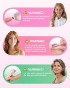 Pink Hot Glue Gun Cordless & Rechargeable, Auto Dispensing Mini Hot Glue Gun - Image 6