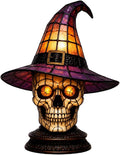 Black Cat Witch Hat Table Lamp, Gothic LED Halloween Decor | Witch Hat Gothic by Unknown