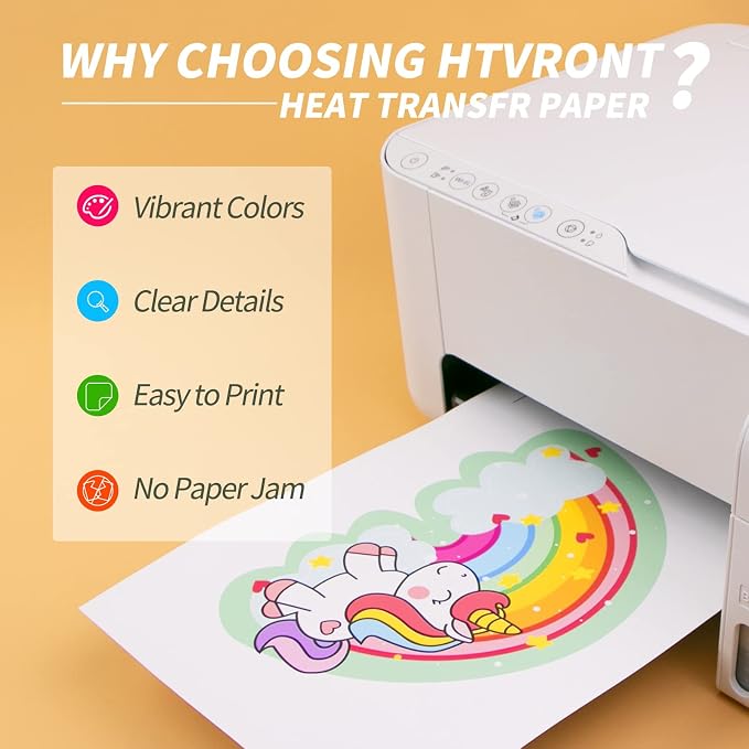 HTVRONT Heat Transfer Paper for Dark Fabric - Image 2