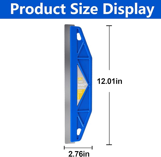 12-Inch Paint Edger & Trim Guard, Stainless Steel Straight Edge Tool | Painters - Image 6