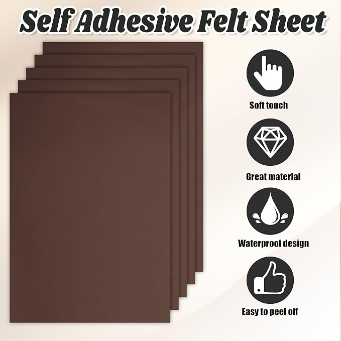 Biaungdo 6 Pcs 8 x 12 Inch Felt Fabric Sheets, - Image 3
