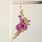 Vintage Rose Sew Lace Flower Embroidery Patches, - Image 2