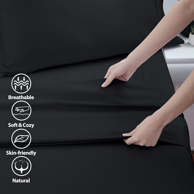 2-Pack Cotton Cal King Flat Sheet Only, 600 Thread Count 100% Egyptian Cotton - Image 3