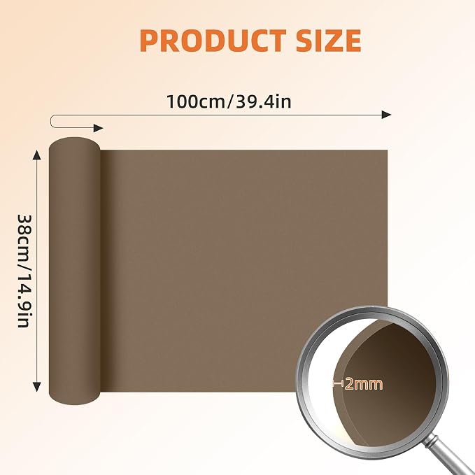 39"x15" EVA Foam Roll, 86 kg/m3 High Density 2MM Thick Foam Sheets, Flexible & - Image 2