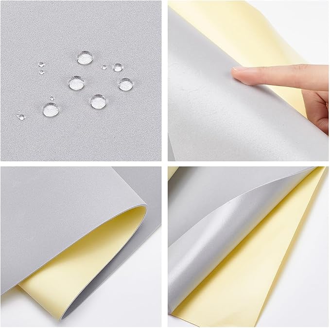 BENECREAT 3mm Thick Light Grey Self-Adhesive Eva Foam Roll 78.7x11.8 Inch - Image 4