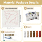 DOODLREAM White Baseball DIY Punch Needle Embroidery Kit - Image 2