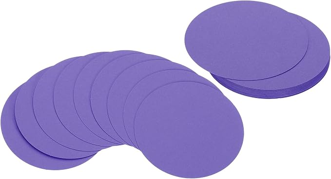 PATIKIL 4inch Circle Card Stock, Dark Purple by PATIKIL