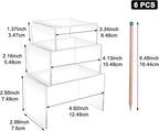 Cerpourt 2 Sets Acrylic Display Risers Clear Product Stand, Cupcakes Holder - Image 2