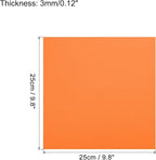 MECCANIXITY EVA Foam Sheets Orange 9.8 Inch x 9.8 Inch 3mm Thick Crafts Foam - Image 2