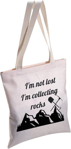 MBMSO Rock Collector Tote Bag Geologist Gifts I'm Not Lost I'm Collecting Rocks - Image 3