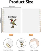 Funny Hummingbird Bird Birding Spiral Notebook, Hummingbird Gifts - Image 2