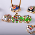 Bulk Gold Enamel Charms for Jewelry Making, Colorful Metal Charms Pendant for - Image 2