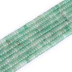 155pcs 4x2mm Genuine Green Aventurine Heishi Disc Rondelle Spacer Stone Semi by LIFAVOVY