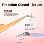 5pcs Eyelash Extension Tweezers High Precision，Straight and Curved Volume Lash - Image 5