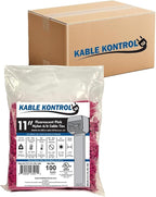 Kable Kontrol Fluorescent Pink Zip Ties 11 Inch 8, 50 Lbs Tensile Strength by KABLEKONTROL%C2%AE